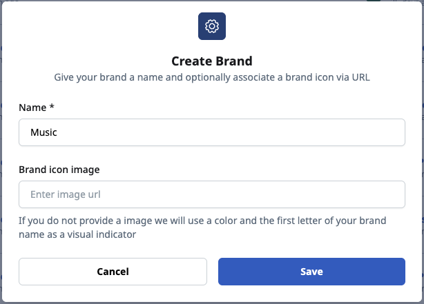 Create a new brand
