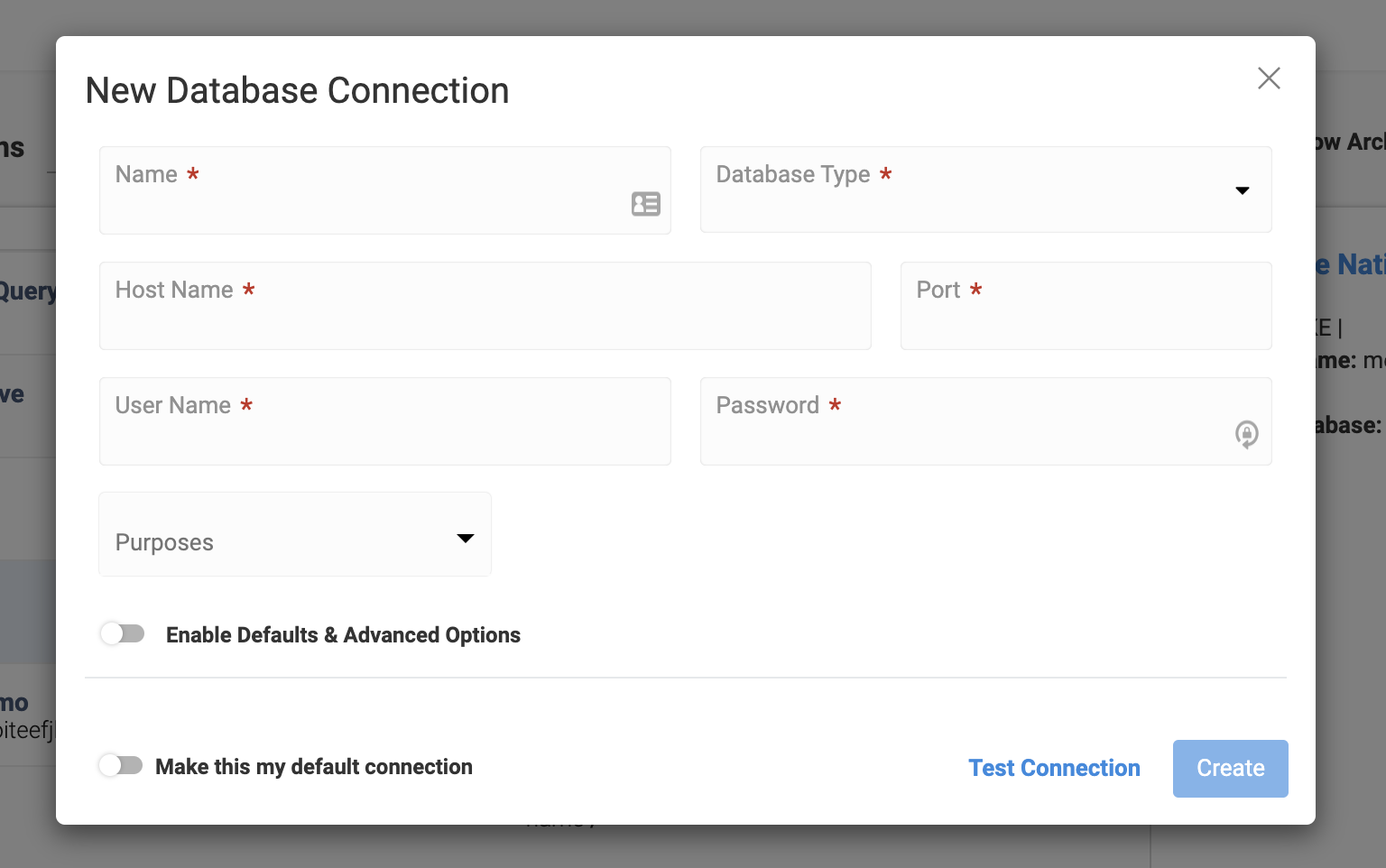 new-database-connection