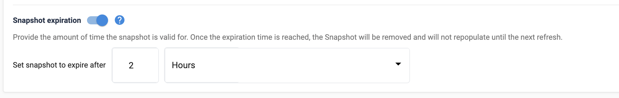 snapshot expiration