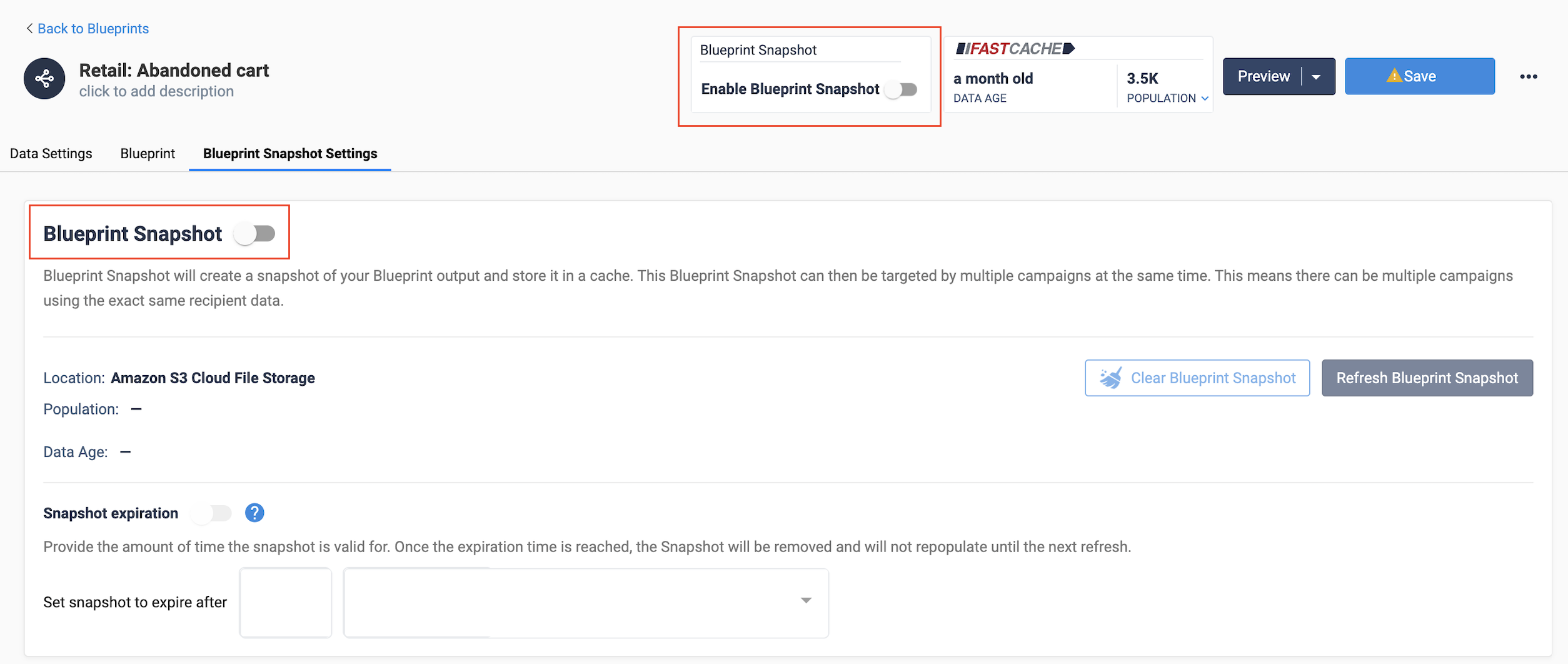 snapshot overview