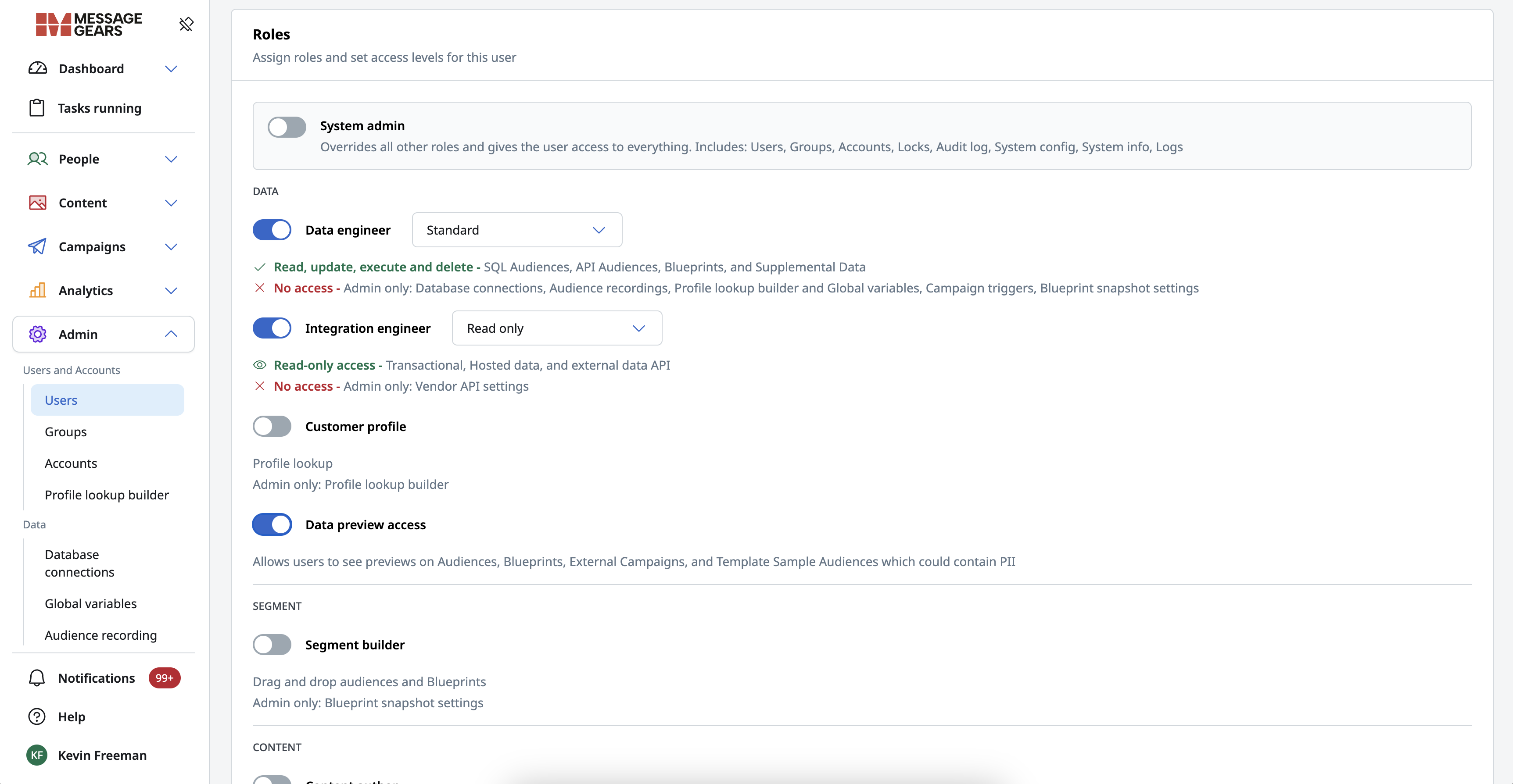 user role redesign